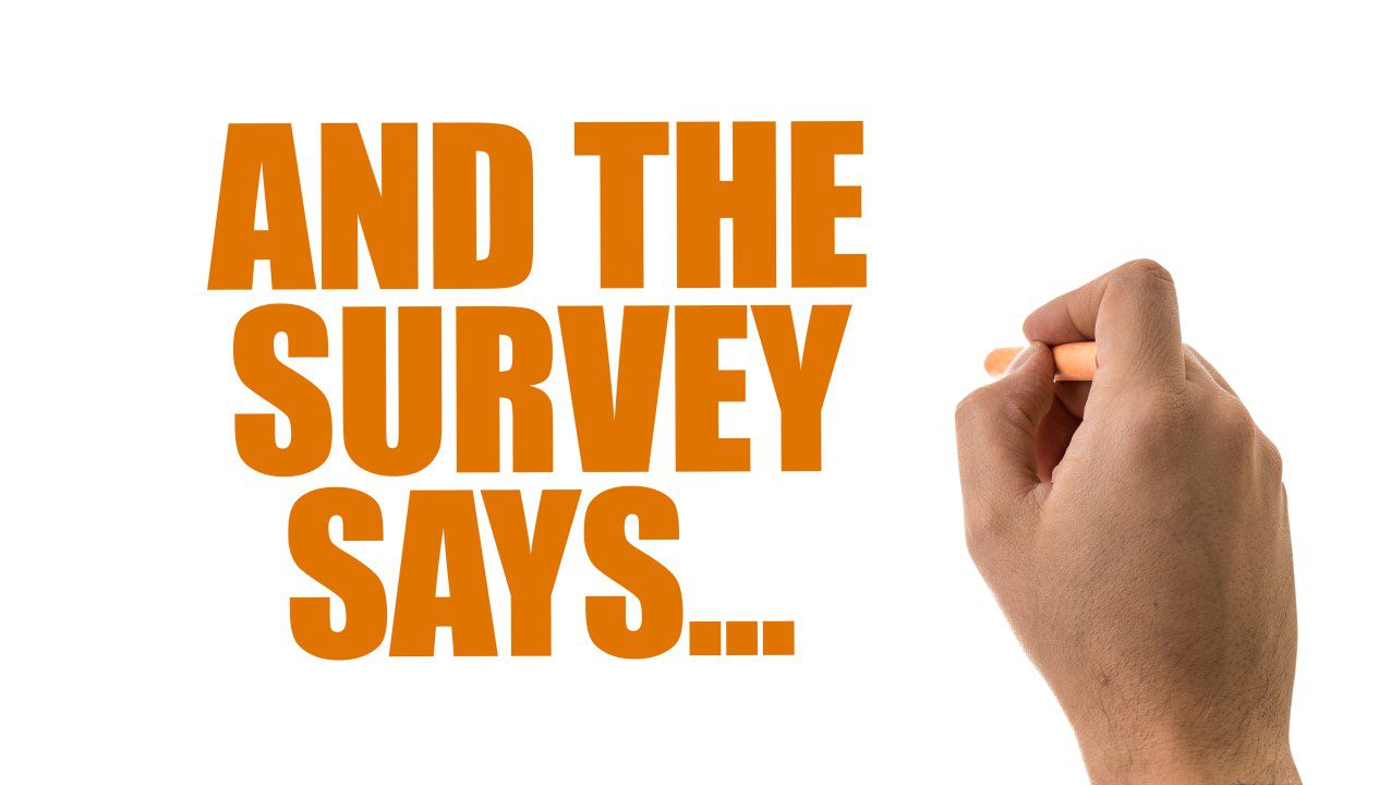 And the Survey Says….